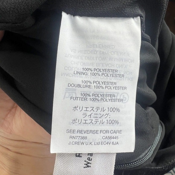 J. Crew Black Strapless Velvet Jumpsuit size 0 - Picture 12 of 14